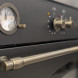Fratelli VE2960I5FEMANB inductie fornuis - klassiek - antraciet/messing