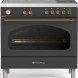 Fratelli VE2960I5FEMANB inductie fornuis - klassiek - antraciet/messing