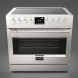 Fulgor Milano FSRC 3605 P MI ED 2F X inductie fornuis - 91,6 cm. breed