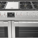 Fulgor Milano FF48EG keukenfornuis met 4,5 kW wokbrander en teppanyaki bakplaat