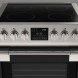 Fulgor Milano FSRC 3004 P MI ED 2F MBK fornuis inductie - zwart - 76,2 cm. breed