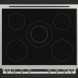 Fulgor Milano FSRC 3605 P MI ED 2F MBK inductie fornuis - zwart - 91,6 cm. breed