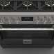 Fulgor Milano FSRC 3606 P MG ED 2F MBK gas fornuis - 91 cm. breed - zwart