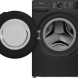 Hisense WF3V843BB/BLX zwarte wasmachine - 1400 toeren en 8 kg.