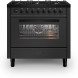 Ilve L096WMP/MGD fornuis zwart - 90 cm. breed
