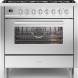Ilve L096WMP/SS fornuis rvs - 90 cm. breed