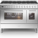Ilve L128WMP/SS fornuis rvs - 120 cm. breed