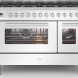 Ilve L128WMP/WH fornuis wit - 120 cm. breed