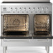 ILVE LDBI09WSCM3/SS inductie fornuis 90 cm breed, roestvrij staal met 5 inductiezones en dubbele oven