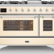 Ilve M12FDNE3/AW fornuis - antiek wit - 120 cm. breed