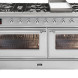 Ilve M15FDNE3/SS fornuis rvs - 150 cm. breed