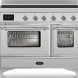 Ilve MDI106NE3/SS inductie fornuis - 100 cm breed - roestvrijstaal