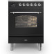 Ilve P06NE3/BK fornuis zwart - 60 cm. breed