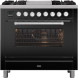 Ilve P09FWE3/MG fornuis mat grafiet - 90 cm. breed