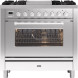 Ilve P09FWE3/SS fornuis rvs - 90 cm. breed
