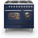 Ilve PD096NE3/MB fornuis blauw - 90 cm. breed