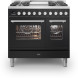 Ilve PD09FWE3/BK fornuis zwart - 90 cm. breed