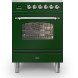 Ilve PI06NE3/EG fornuis inductie groen - 60 cm. breed