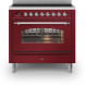 ILVE PI096NE3/BU inductie fornuis - 90 cm. - rood