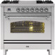 Ilve P09FNE3/SS fornuis - rvs - 90 cm. breed