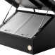Inventum AKD8005ZWA anti-hoofdstoot wand afzuigkap - zwart - 80 cm