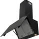 Inventum AKD8005ZWA anti-hoofdstoot wand afzuigkap - zwart - 80 cm