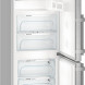 De Liebherr CBNef4815 koelkast rvs heeft een bedieningspaneel met dispay bovenin