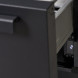 Norcool 60000006 + 8900013831 onderbouw lade koelkast - mat zwart