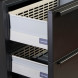 Norcool 60000006 + 8900013831 onderbouw lade koelkast - mat zwart