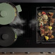 Novy 1866 Easy Prestige inbouw inductie kookplaat met afzuiging en knop bediening