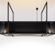 Novy 7540 - Phantom Frame 130 cm Zwart - eiland afzuigkap