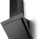 Novy 7853 wand afzuigkap schuin - Vision - zwart glas