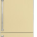 Steel GQFR-7 SX koel/vriescombinatie - Genesi - crema