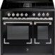 Modern nikkel STEEL X10FF-4FIKW inductiefornuis met krachtige geïntegreerde afzuiging
