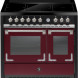 Steel X10FF-5FIW fornuis bordeaux rood – 100 cm breed inductiefornuis