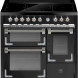 Steel XQ10FFF-5FIW inductiefornuis mat zwart met 3 ovens en afzuiging