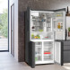 Siemens KF96DAXEA vrijstaande side-by-side koelkast - blacksteel