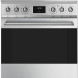SMEG C6IPXM2 roestvrijstalen inductie fornuis 60 cm breed met 4 kookzones
