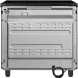De achterzijde van de Smeg C9IMN2 met onderin weergegeven de locatie van het perilex snoer (apart bij te bestellen)