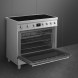 De oven wordt aangestuurd door twee knoppen en een display aan de voorzijde van het fornuis