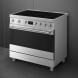 De C9IMX2 heeft een strak design en is mede daardoor een van de meest verkochte fornuizen van Smeg
