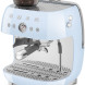 Smeg EGF03PBEU espresso koffiemachine - pastelblauw