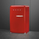 Smeg FAB10HLRD6 retor jaren 50 koelkast - rood - linksdraaiend
