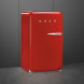 Smeg FAB10HLRD6 retor jaren 50 koelkast - rood - linksdraaiend