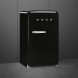 Smeg FAB10HRBL6 retro jaren 50 koelkast - zwart - tafelmodel