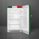 Smeg FAB10HRDIT6 retro jaren 50 koelkast - Italian Flag