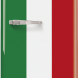 Smeg FAB10HRDIT6 retro jaren 50 koelkast - Italian Flag