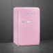 Smeg FAB10HRPK6 retro jaren 50 koelkast - roze - rechtsdraaiend
