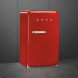 Smeg FAB10HRRD6 retro jaren 50 koelkast - rood