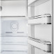 Smeg FAB28RCR6 retro jaren 50 koelkast - creme - rechtsdraaiend